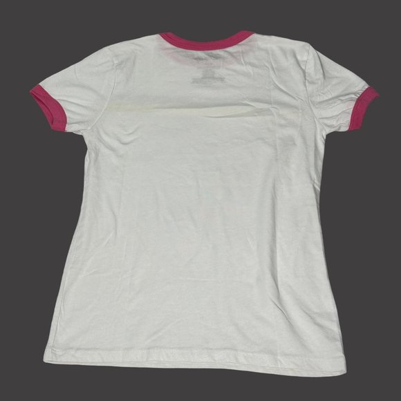 Disney Mickey Top Shirt Girls Size Small Rainbow Stripes Short Sleeves Vintage - Picture 3 of 10